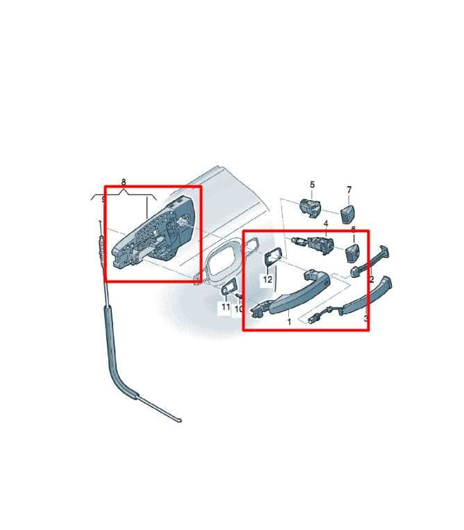 10-16 Audi S4 Premium Plus 3.0L AWD Front Driver Left Side Door Exterior Handle - Alshned Auto Parts