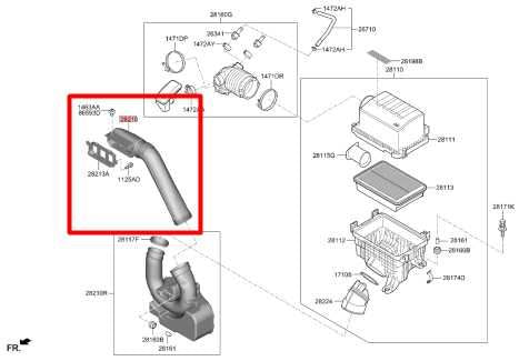 2020-24 Kia Soul LX 2.0L Engine Air Intake Tube Inlet Duct Hose 28210-K0100 OEM - Alshned Auto Parts