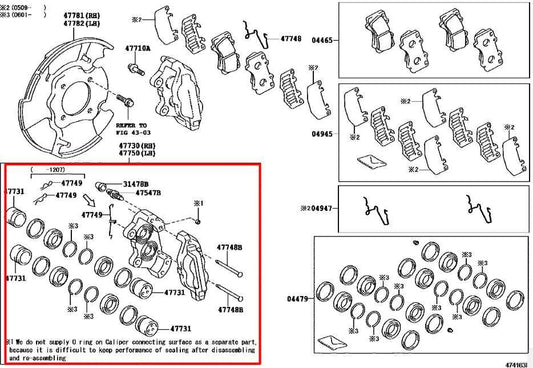 2005-2023 Toyota Tacoma Limited Front Left Side Brake Disc Caliper 47750-04092 - Alshned Auto Parts