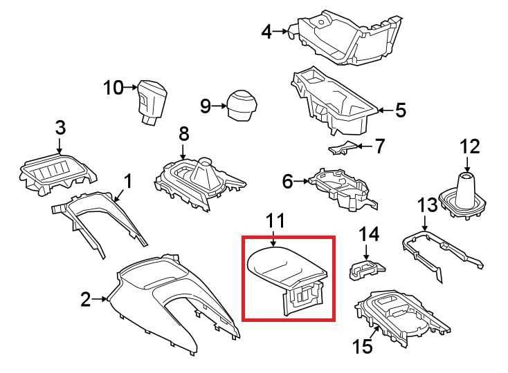 2020-24 Toyota Corolla LE Center Console Armrest Storage Lid Cover 5890502D00C21