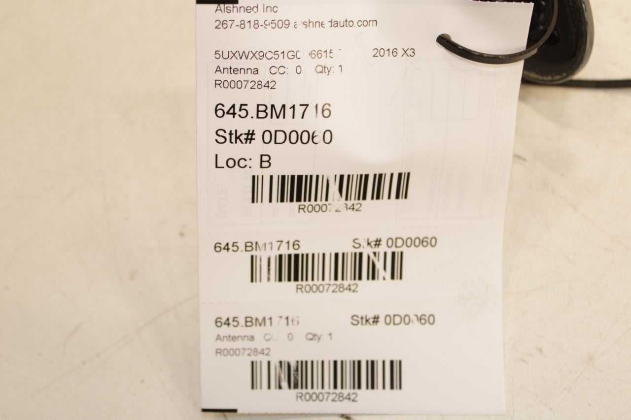 2011-2017 BMW X3 xDrive28i Roof Exterior Shark Fin Antenna 65209209431 OEM - Alshned Auto Parts