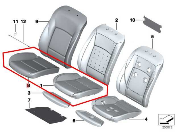 2010-12 BMW 750Li xDrive 4.4L AWD Front Seat Passenger Right Side Lower Cushion - Alshned Auto Parts