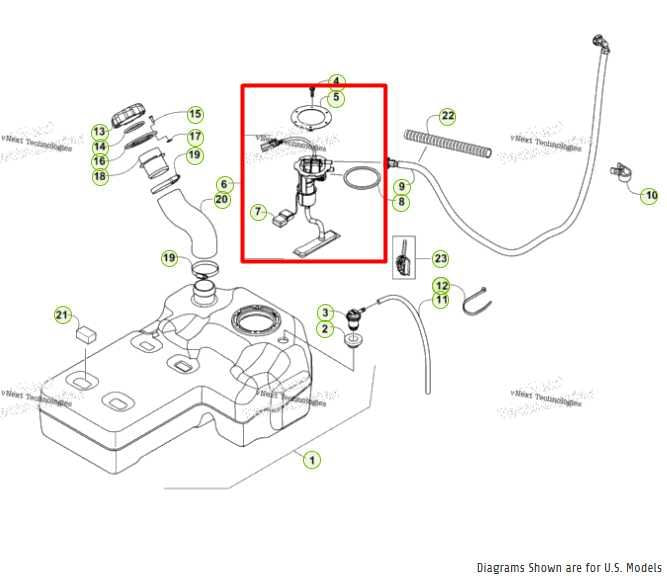 2014-2020 Arctic Cat Wildcat Trail Green 4WD Fuel Pump Assembly 0570-402 OEM - Alshned Auto Parts