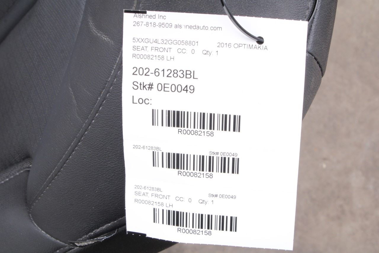 16-18 Kia Optima EX 2.4L FWD Front Driver Left Side Seat Complete 88500D5010 OEM - Alshned Auto Parts