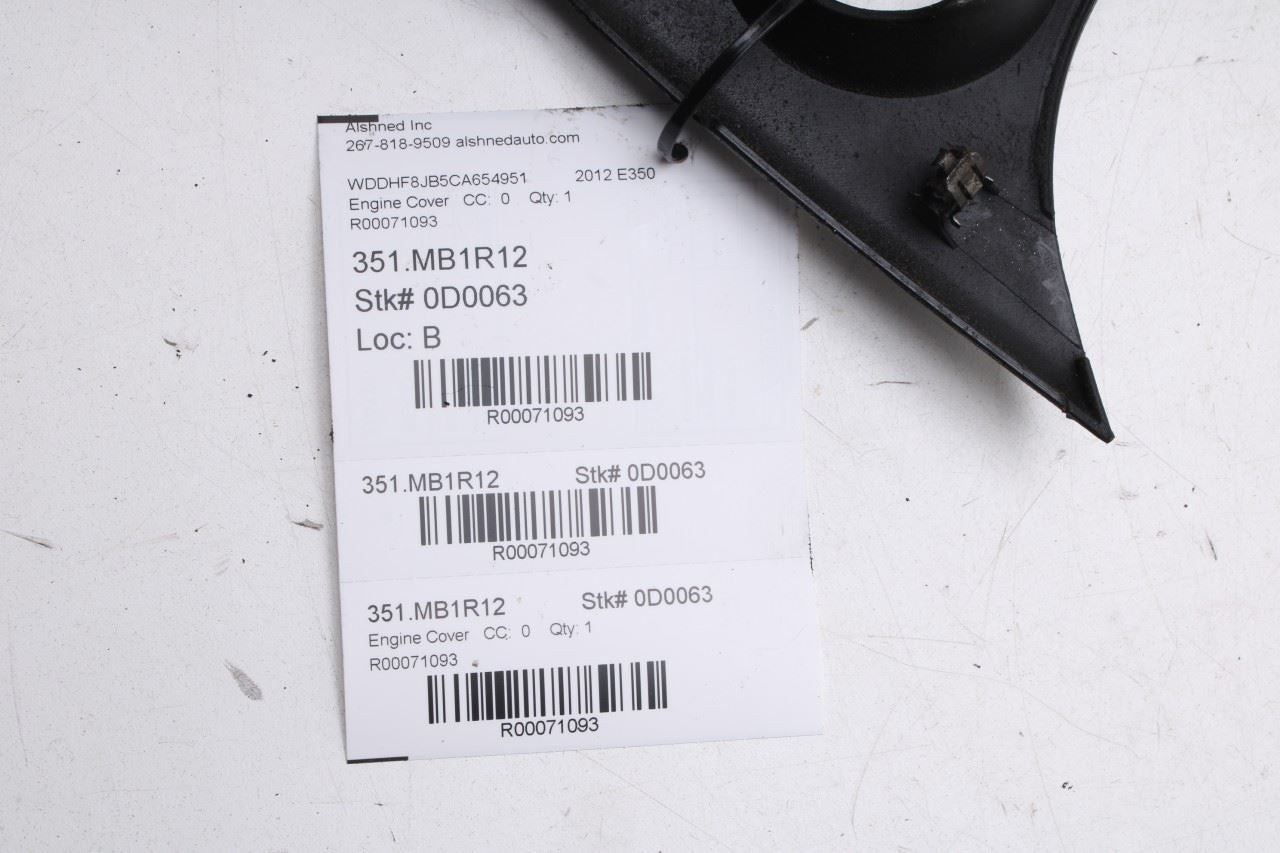 2012-2016 Mercedes-Benz E350 Sport 4MATIC 3.5L Engine Motor Cover 2760100367 OEM - Alshned Auto Parts