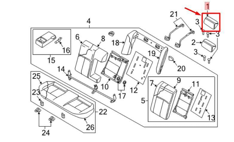 2016-20 Nissan Maxima RR RH & LH Seat Headrest Cloth 86430-4RA0A OEM *ReaD* - Alshned Auto Parts