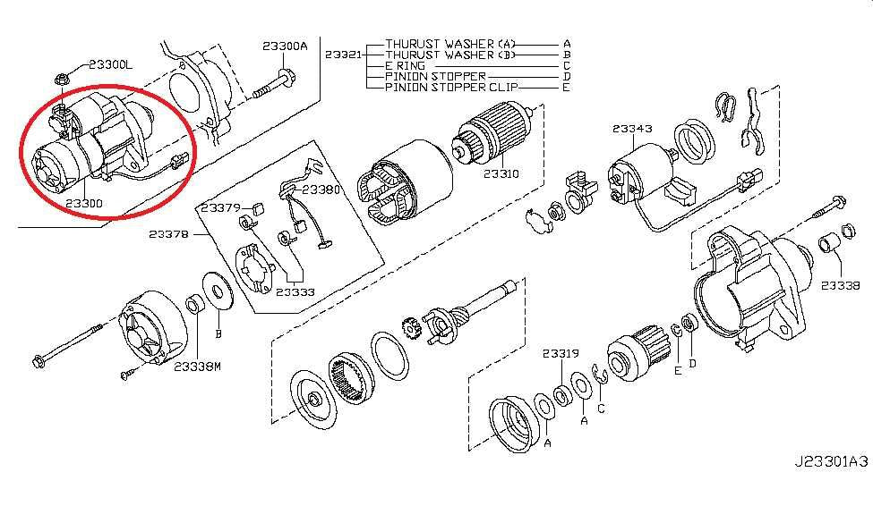 2014-2017 Infiniti QX50 3.7L Engine Starter Motor 23300-EY00E OEM - Alshned Auto Parts