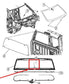 2015-2024 Ram 1500 Classic Crew Cab Rear Window Backlite Center Sliding Glass1