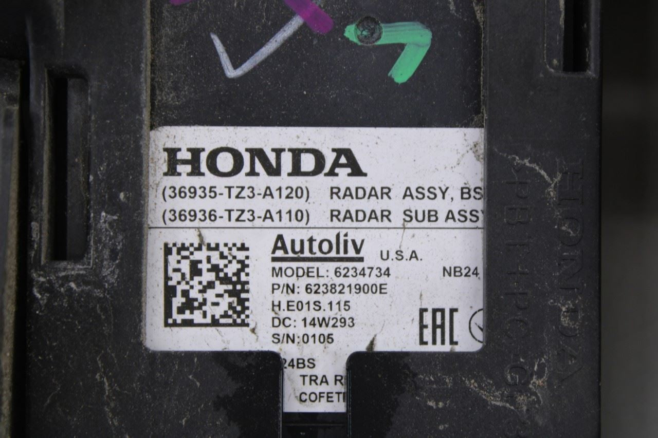 2015-2017 Acura TLX Tech Rear Left Blind Spot Detection Sensor Radar 36936-TZ3-A2