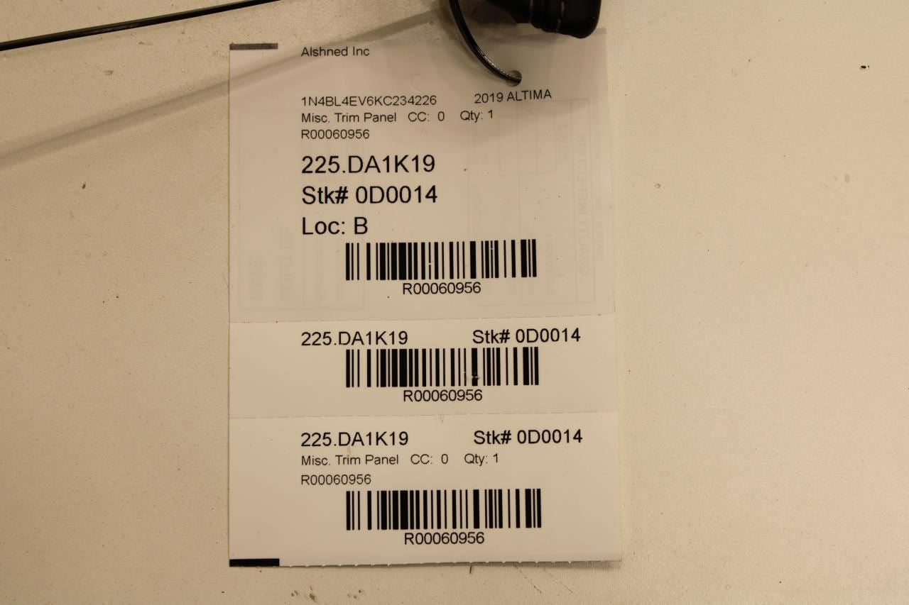 2019-24 Nissan Altima SL Front Center Console LH Side Panel Trim 96993-6CA1A OEM - Alshned Auto Parts