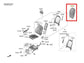 19-20 Hyundai Santa Fe Front RH Side Seat Back Panel Cover Trim 88391-S2000-NNB - Alshned Auto Parts