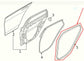 2020-2022 Hyundai Sonata SE Rear Left Door Weatherstrip On Body 83110-L0000 OEM - Alshned Auto Parts