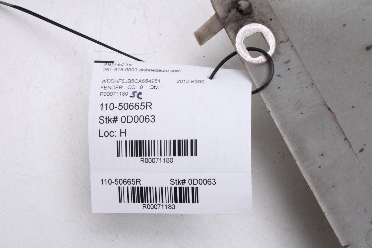 2010-2016 Mercedes-Benz E350 Sport 4Matic Front Right Fender Panel 212-880-12-18 - Alshned Auto Parts