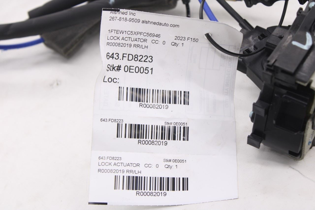 2021-2026 Ford F150 XLT Supercrew Rear Left Driver Side Door Lock Latch Actuator9