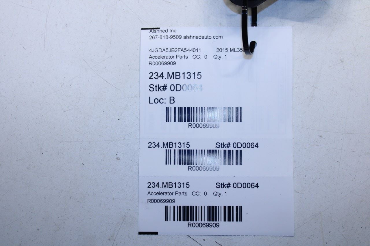 2013-15 Mercedes-Benz ML350 Accelerator Throttle Gas Pedal Sensor 166-300-00-04 - Alshned Auto Parts