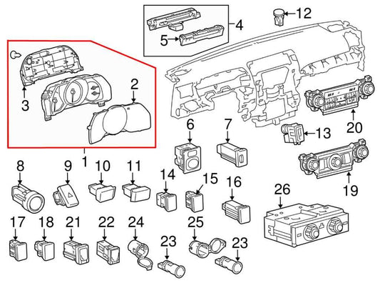 2014-16 Toyota 4Runner SR5 4.0L Speedometer Gauge Instrument Cluster 96K Mileage - Alshned Auto Parts