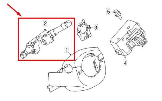 20-2024 Nissan Sentra Steering Column Light Turn Signal Wiper Switch 25560-6LB0E - Alshned Auto Parts