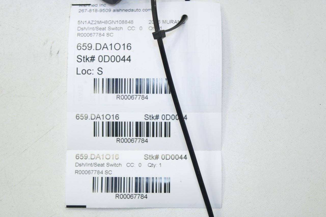 2008-2024 Nissan Murano Platinum Front Right Side Power Seat Adjustment Switch - Alshned Auto Parts