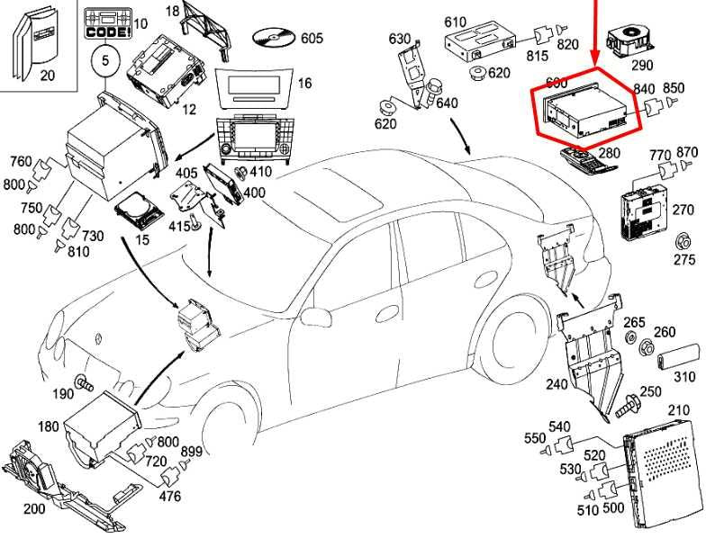 2003-2005 Mercedes-Benz E500 Harman Navigation DVD CD Player 2208206085 OEM - Alshned Auto Parts