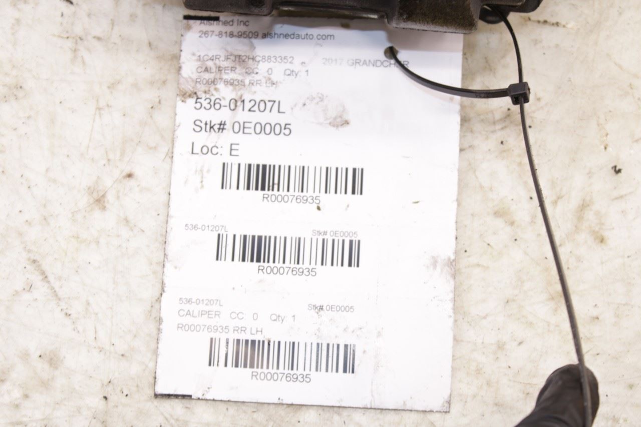 11-2021 Jeep Grand Cherokee Summit Rear Left Disc Brake Caliper 68052381AA OEM - Alshned Auto Parts