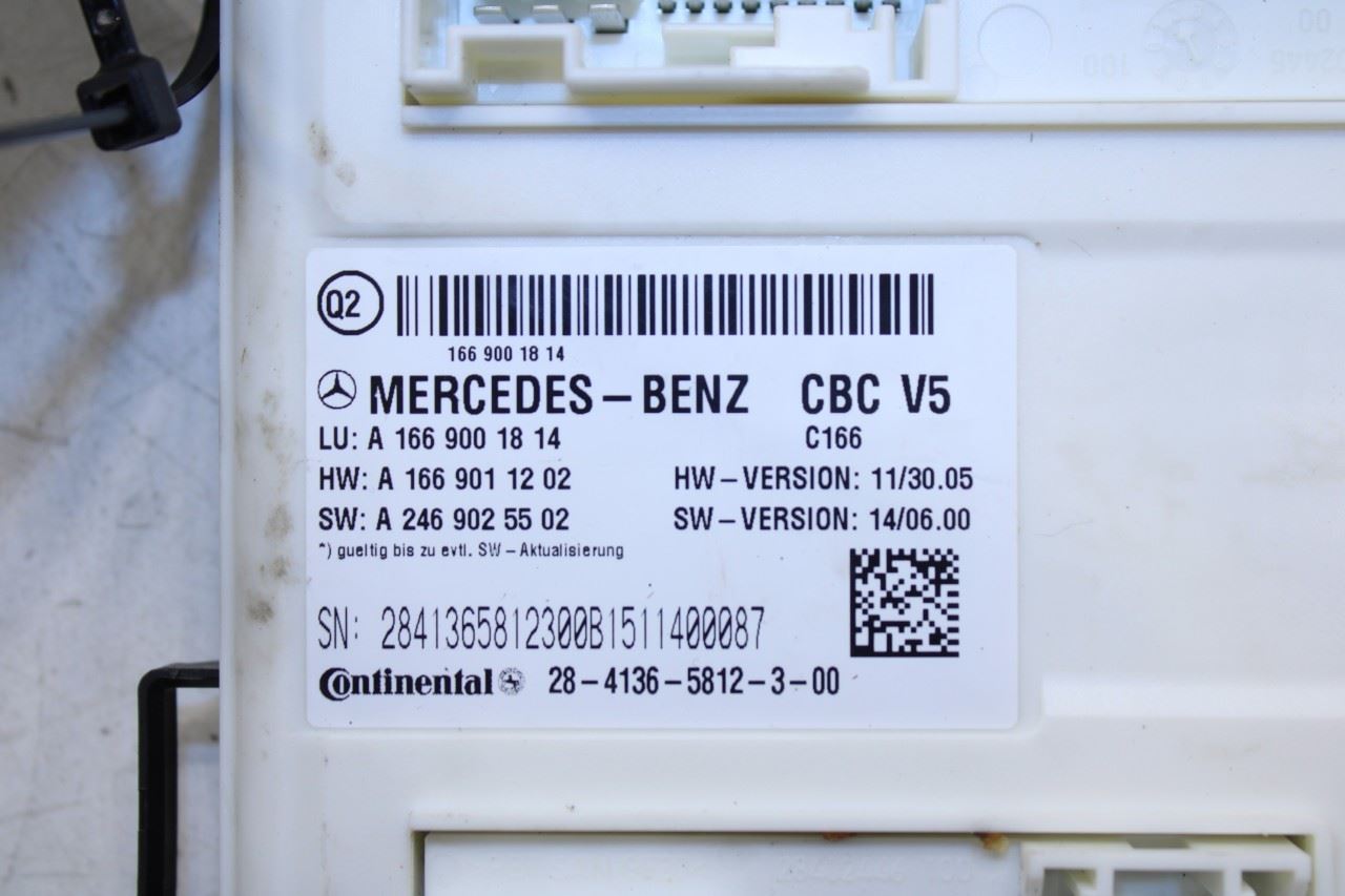 2010-2015 Mercedes-Benz ML350 Front Sam Electrical Control Module 166-900-18-16 - Alshned Auto Parts