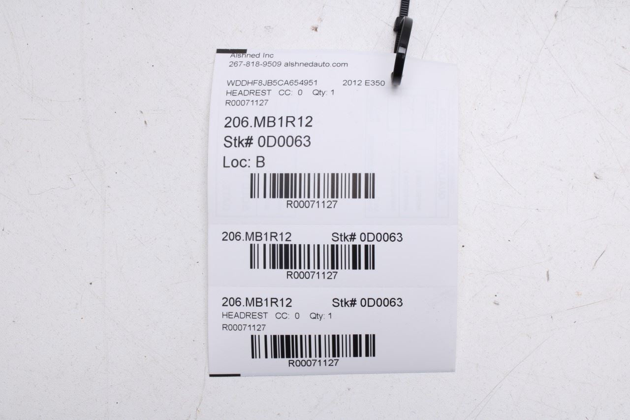 10-16 Mercedes-Benz E350 4Matic Rear Seat RH and LH 2nd Row Center Headrest Set - Alshned Auto Parts