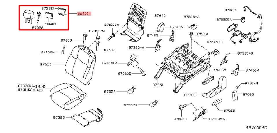 2017-20 Infiniti QX60 Front Right Side Seat Headrest w/ Display 86400-9NF0A OEM - Alshned Auto Parts