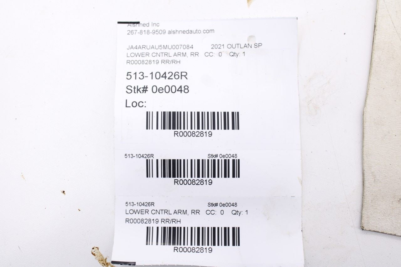 13-25 Mitsubishi Outlander Sport SE 4WD Rear RH Lower and Upper Control Arm Set12