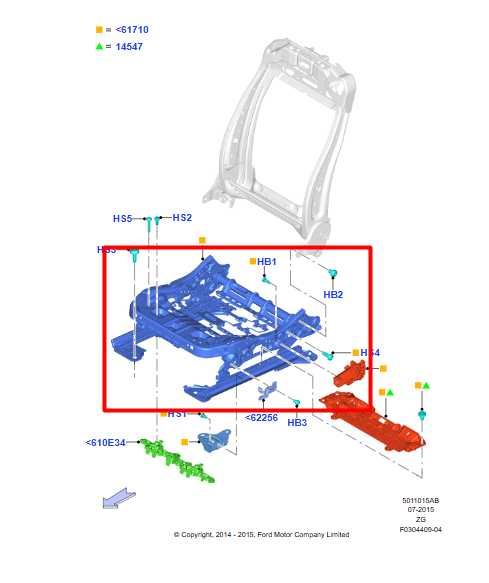 15-23 Ford Mustang Front Left Seat Lower Frame Track w/ Motor FR3Z-9661711-J OEM - Alshned Auto Parts