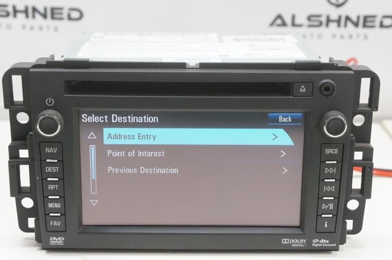 2012-2014 GMC Yukon Radio CD DVD GPS navigation player screen 22870863 UYS OEM - Alshned Auto Parts