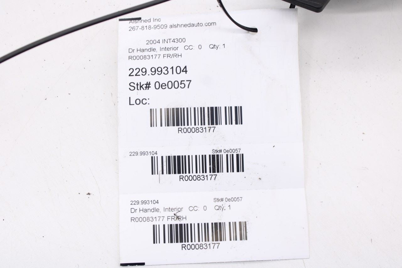 2002-19 International 4300 Front Passenger RH Side Door Interior Handle 1664066211