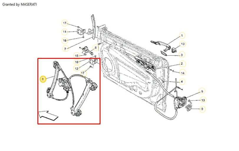 17-21 Maserati Ghibli Front Right Side Door Window Regulator w/ Motor 670009815 - Alshned Auto Parts