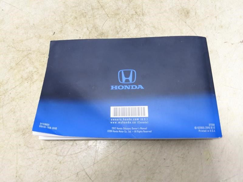 2012 Honda Odyssey Owners Manual Only 31TK8611 00X31-TK8-6110 OEM - Alshned Auto Parts