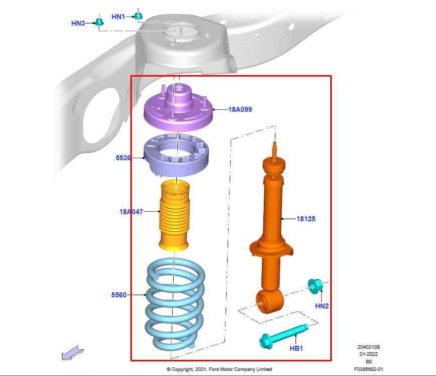 2022-2024 Ford Expedition MAX XLT 3.5L 4x4 Rear Left Driver Shock Strut Absorber - Alshned Auto Parts