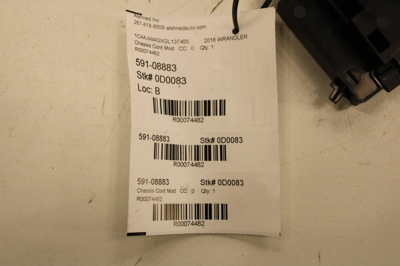 2016-2018 Jeep Wrangler Sport 2dr 3.6L Transmission Computer Control Module TCM - Alshned Auto Parts