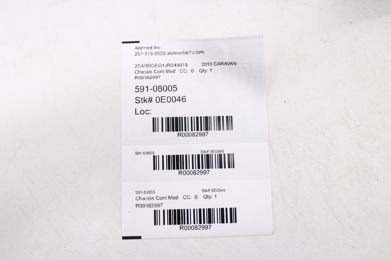 08-2020 Dodge Grand Caravan GT Rear Power Liftgate Back Door Control Module OEM - Alshned Auto Parts
