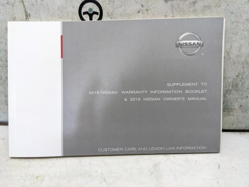 2015 Nissan Altima Sedan Owners Manual set with Case OM15EA-0L33U4 OEM - Alshned Auto Parts