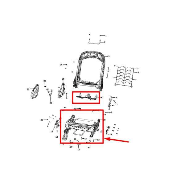 2020-2024 Jeep Gladiator Front Right Side Seat Lower Track Frame 68276600AF OEM - Alshned Auto Parts