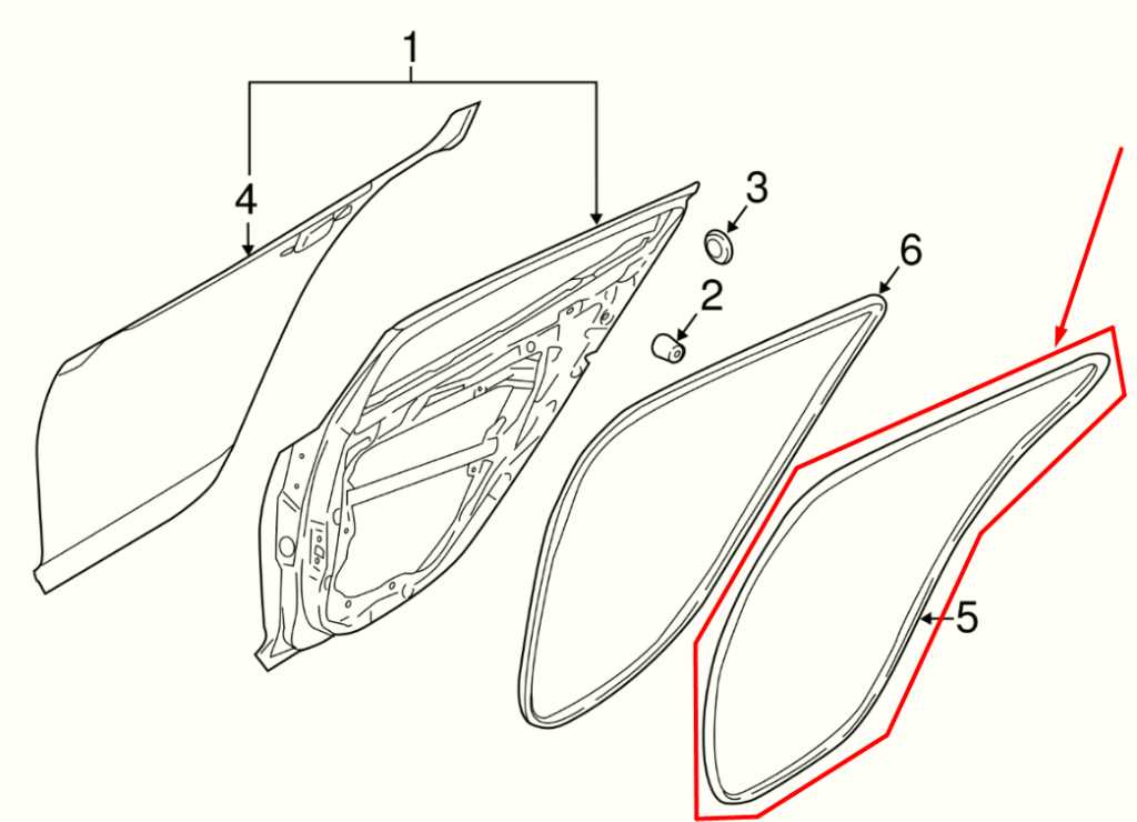 2018-2023 Kia Stinger GT1 Rear Left Driver Door Weatherstrip On Body 83110-J5000 - Alshned Auto Parts