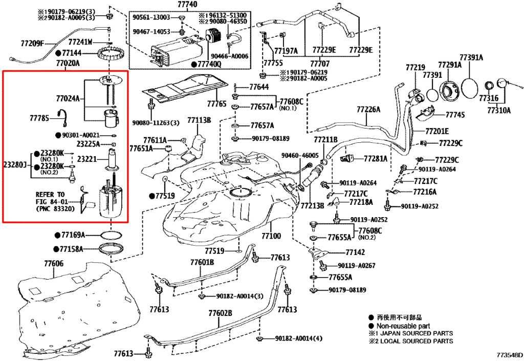 2014-2017 Toyota Highlander 3.5L AWD Fuel Pump Assembly 77020-0E111 OEM - Alshned Auto Parts