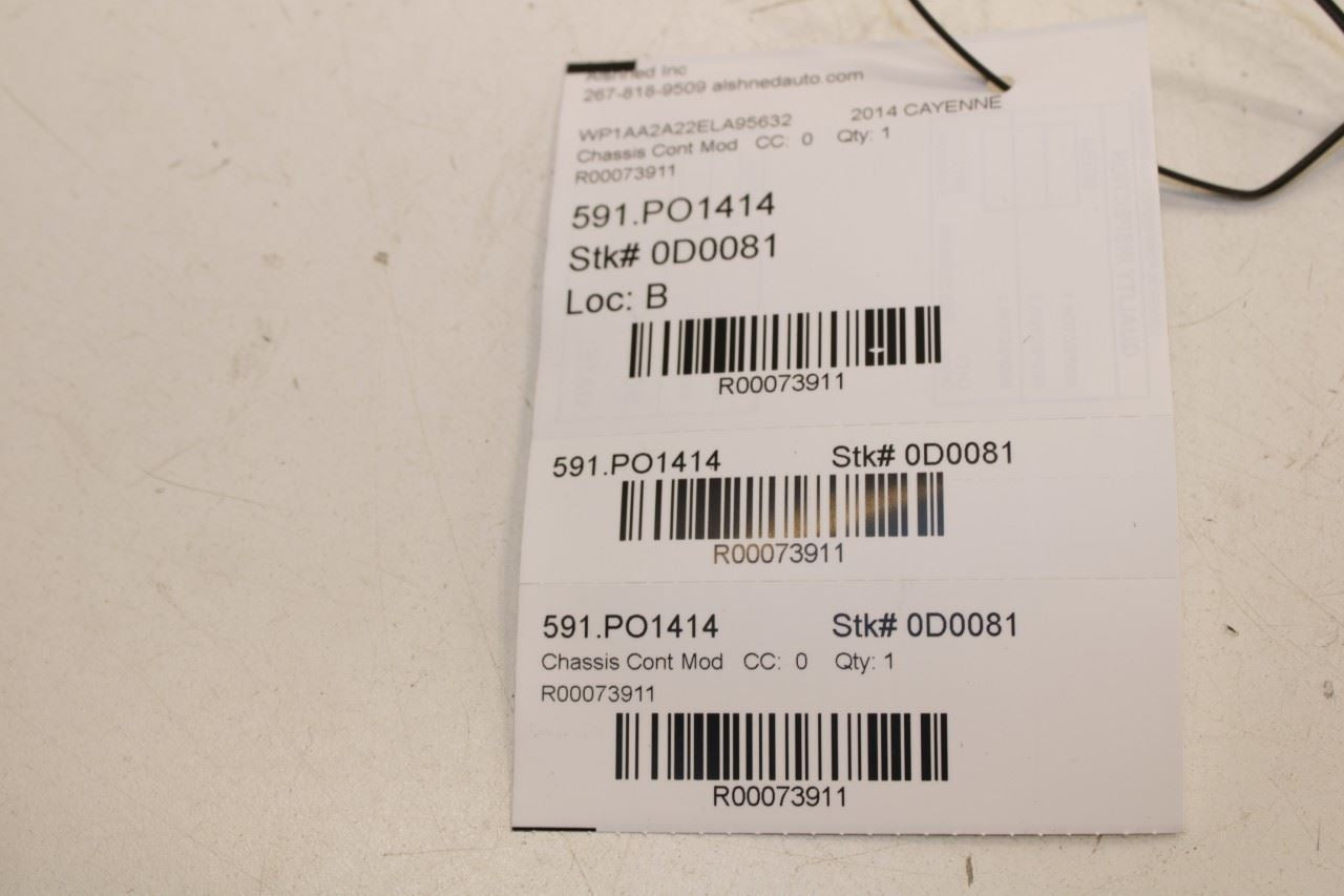 2011-2014 Porsche Cayenne Platinum 3.6L Gateway Computer Control Module - Alshned Auto Parts