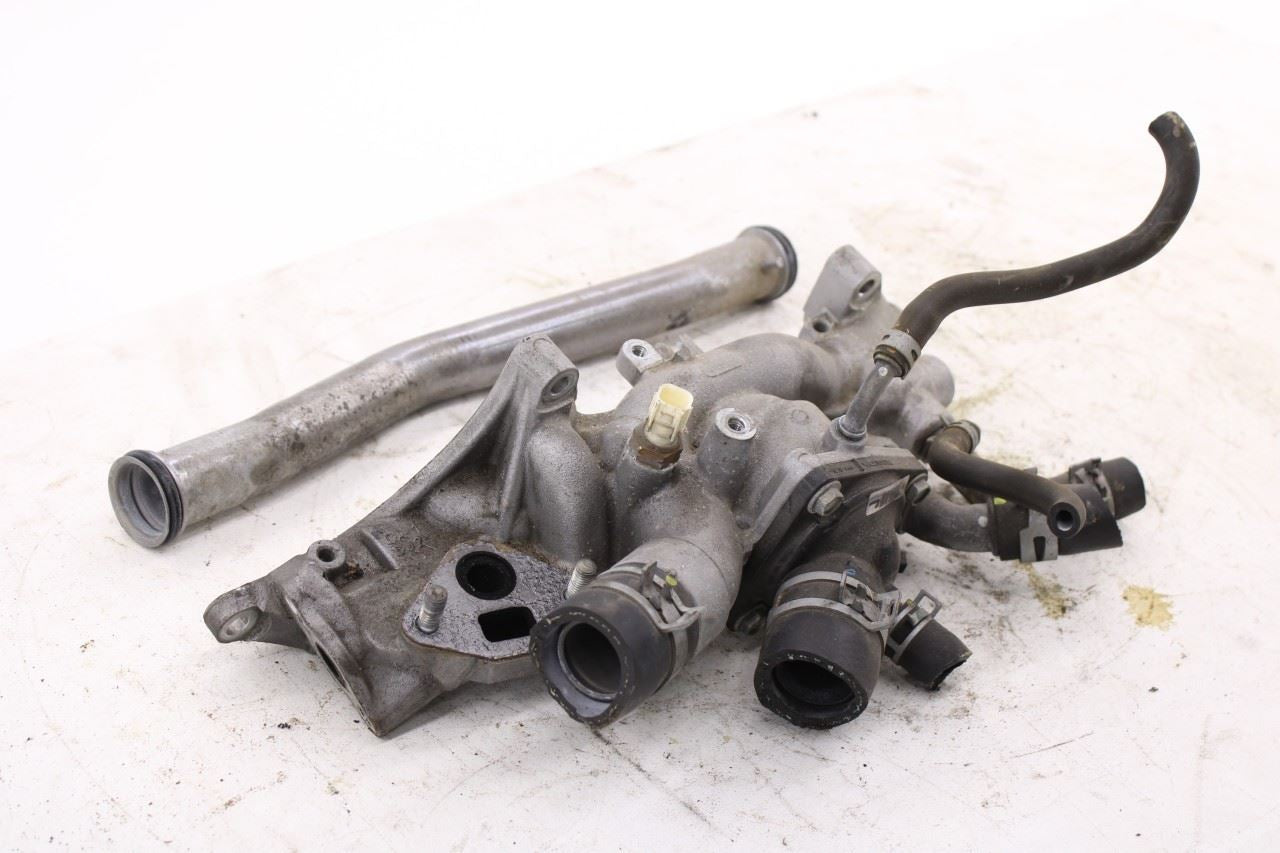 2015-20 Acura TLX Tech 3.5L Engine Coolant Water Thermostat Housing w/ Hose Tube2