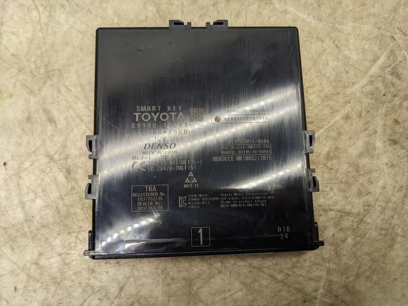 16-19 Toyota Prius Two 1.8L Smart Keyless Door Entry Control Module 89990-47211 - Alshned Auto Parts