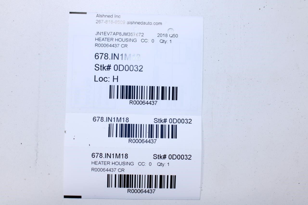 14-21 Infiniti Q50 Luxe RWD HVAC Heater Blower Motor Housing Box 27110-4GF0D OEM - Alshned Auto Parts