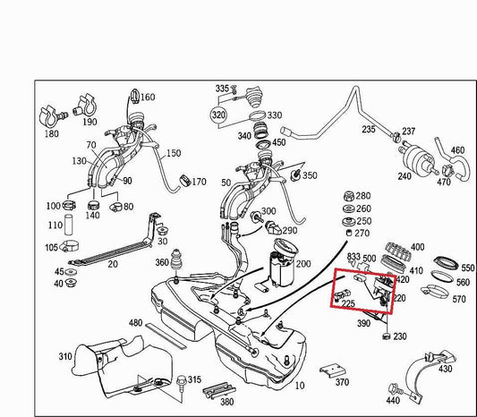 2006-2009 Mercedes-Benz CLK350 3.5L In Tank Left Fuel Pump Assembly 2094701394 - Alshned Auto Parts