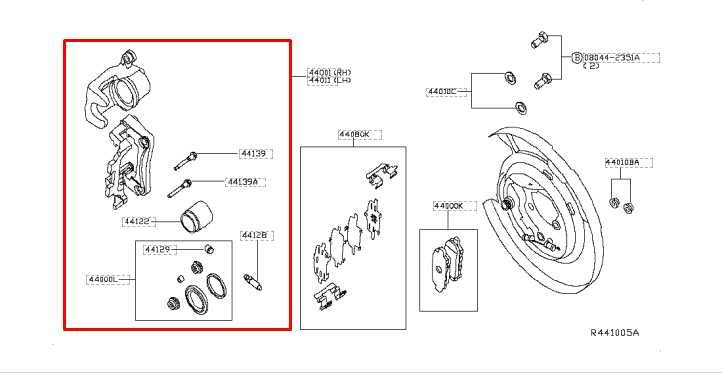 13-20 Nissan Pathfinder SV Rear Left Driver Side Brake Disc Caliper 44011-1AA0A - Alshned Auto Parts