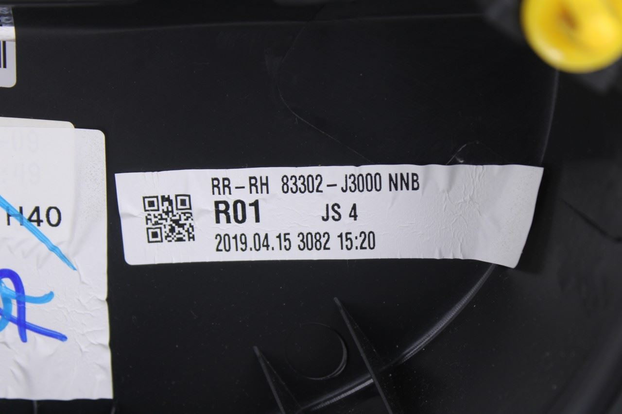 2019-2021 Hyundai Veloster Rear Right Side Door Trim Panel 83623-J3000 OEM14
