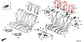 19-24 Acura RDX SH-AWD Rear Right Left Side and Center 2nd Row Seat Headrest Set - Alshned Auto Parts