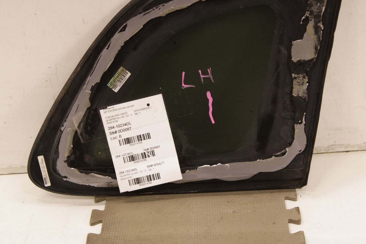 2019-2022 Jeep Cherokee Latitude Rear Left Side Quarter Window Glass 68377739AA - Alshned Auto Parts