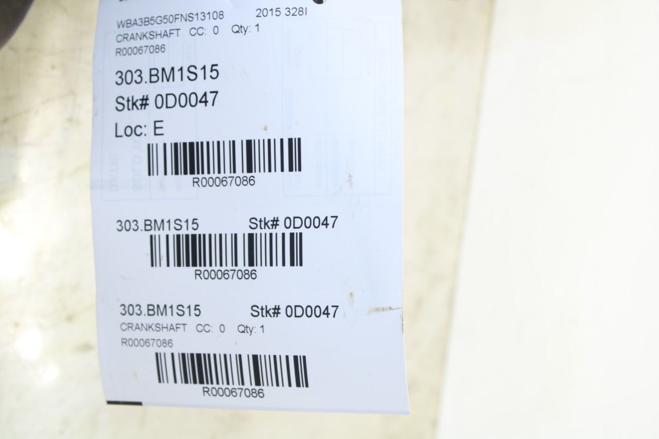 2013-2016 BMW 328i xDrive SULEV 2.0L AWD Engine Motor Crankshaft 99K 11217640165 - Alshned Auto Parts